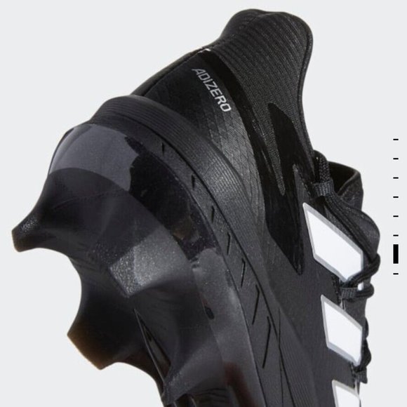 Adidas Adizero Afterburner 8 Pro TPU Black Baseball Cleats FZ4220 - Picture 2 of 8